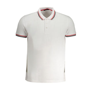 Polo para hombre de algodón blanco