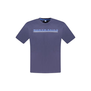 Blue Cotton Mens T-Shirt