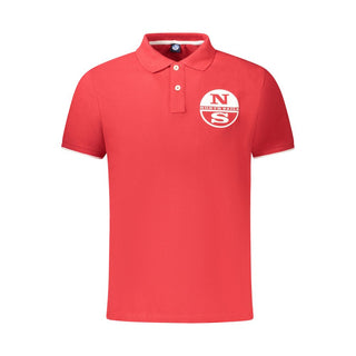 Rotes Baumwoll-Polohemd für Herren