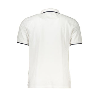 Polo de algodón blanco para hombre