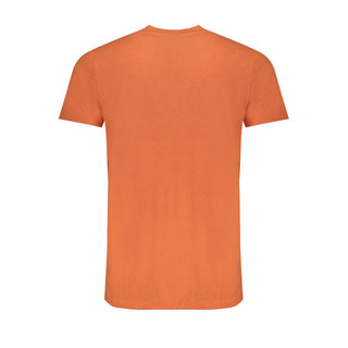 Orange Baumwoll-Herren-T-Shirt