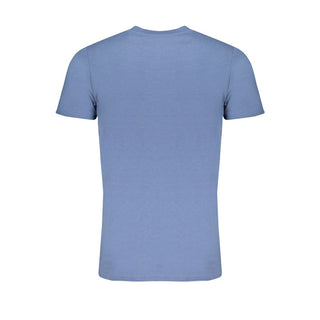 Blu Cotton Men T-Shirt