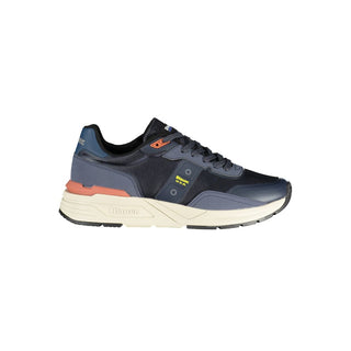 Blaue Herren-Sneaker aus Polyurethan