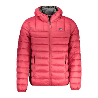 Herrenjacke aus rotem Polyamid