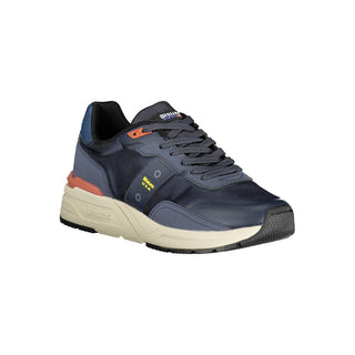 Blaue Herren-Sneaker aus Polyurethan