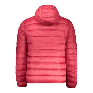 Herrenjacke aus rotem Polyamid