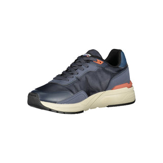 Blaue Herren-Sneaker aus Polyurethan