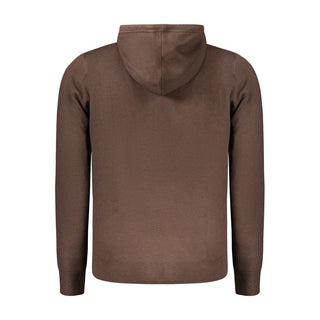 Brauner Polyamid Herren Cardigan