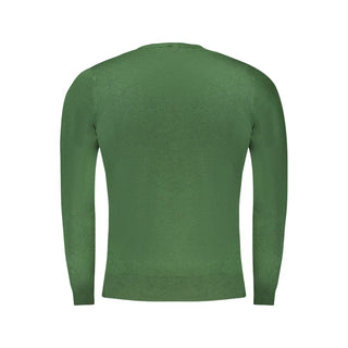 Grüner Viskose-Herrenpullover