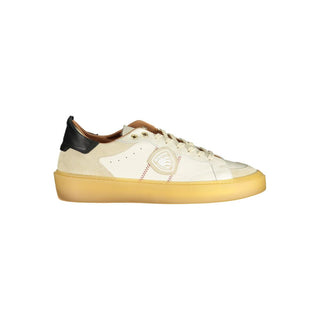 Weiße Leder-Herrensneaker