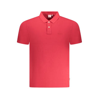 Rotes Baumwoll-Polohemd für Herren