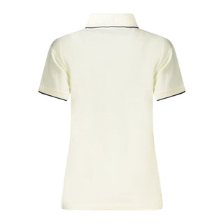 Weißes Modal-Polo für Damen