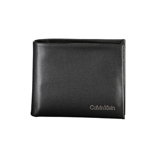 Black Polyurethane Men Wallet