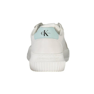 Zapatillas de cuero blancas para mujer