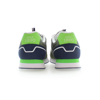 Green Polyester Men's Sneaker