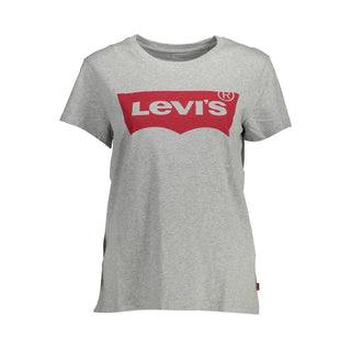 Graues Baumwoll-Damen-T-Shirt