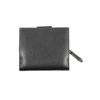 Black Polyurethane Women's Wallet