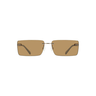 Beige Metal Women Sunglasses