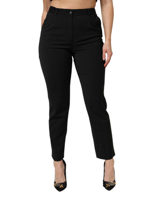 Schwarze High Waist Tapered STAFF Hose