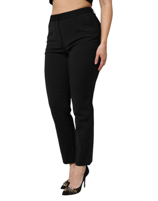 Schwarze High Waist Tapered STAFF Hose