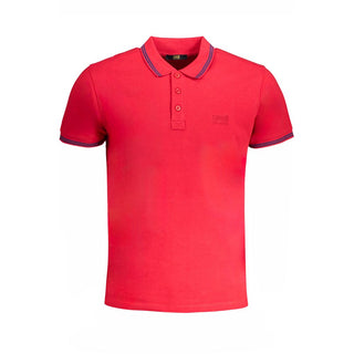 Polo rojo de algodón para hombre