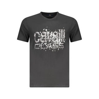 Black Cotton Men T-Shirt