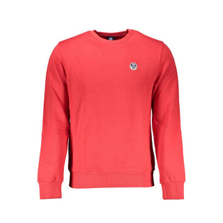Red Cotton Men Sweater