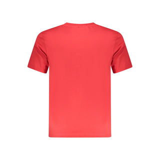 Camiseta de algodón roja para hombre