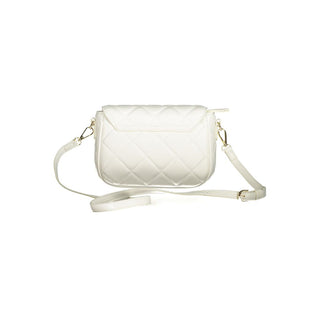 Bianco Polyurethane Women's Bag with Adjustable Shoulder Strap