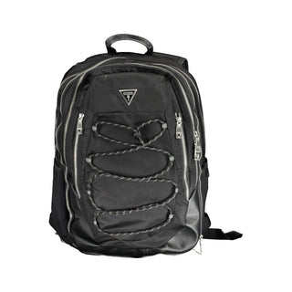 Schwarzer Polyamid-Herrenrucksack