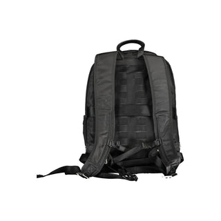 Schwarzer Polyamid-Herrenrucksack