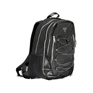 Schwarzer Polyamid-Herrenrucksack