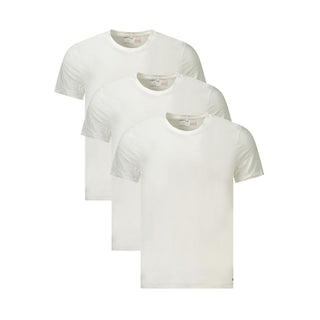 Weißes Baumwoll-Herren-T-Shirt