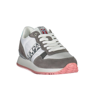 Weiße Polyester Damen-Sneaker