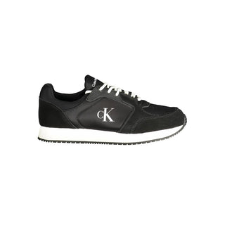 Schwarzer Herren-Sneaker aus Polyurethan