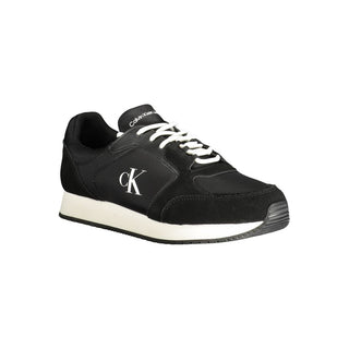 Schwarzer Herren-Sneaker aus Polyurethan