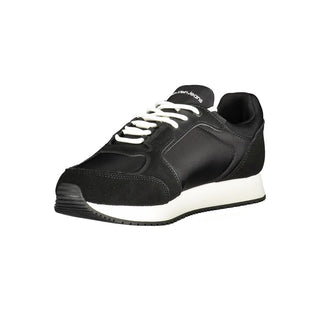 Schwarzer Herren-Sneaker aus Polyurethan
