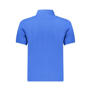 Polo de algodón azul para hombre