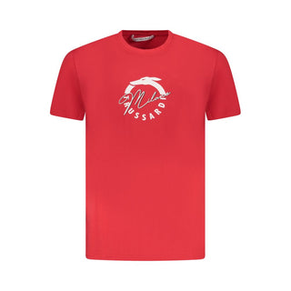 Camiseta de algodón roja para hombre