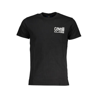 Camiseta de algodón negra para hombre
