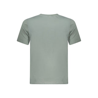 Camiseta verde de algodón para hombre