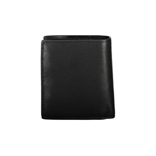 Cartera para hombre de cuero negro