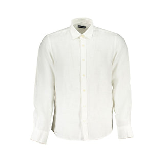 Camisa de lino blanca para hombre
