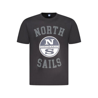 Black Cotton Men T-Shirt