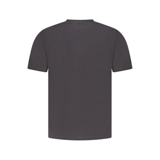 Black Cotton Men T-Shirt