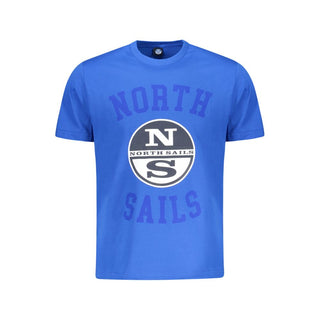 Blue Cotton Men's T-Shirt
