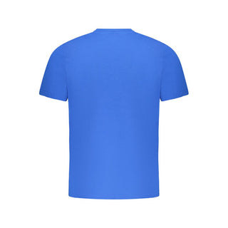 Blue Cotton Men's T-Shirt