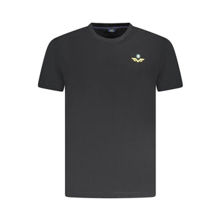 Black Cotton Men T-Shirt