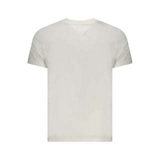 Camiseta blanca de algodón para hombre