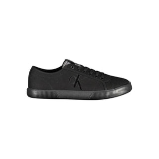 Herren-Sneaker aus schwarzer Baumwolle